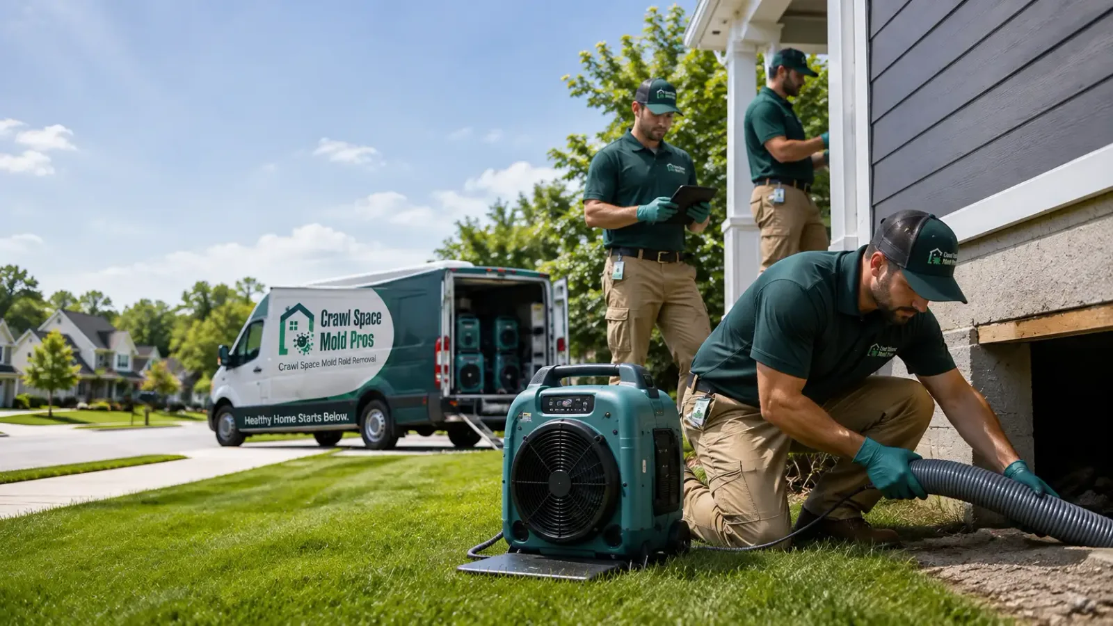 Crawl Space Mold Removal in Glassport, PA